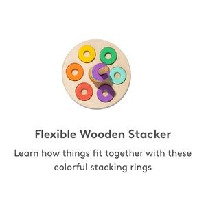 Lovevery Flexible Wooden Stacker from The Babbler Playkit